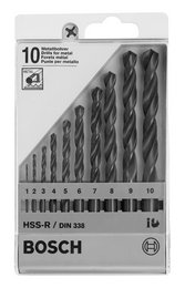 Set burghie pentru metal HSS-R, DIN 338, 10 buc. ― UNELTE STORE - Magazin Online