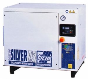 Compresor de aer cu surub silentios, in carcasa, NEW SILVER 7.5 - 8BAR