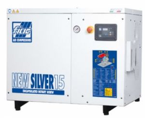 Compresor de aer cu surub silentios, in carcasa, NEW SILVER 15 - 10BAR 