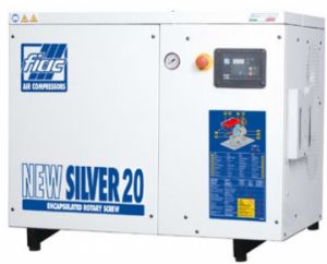 Compresor de aer cu surub silentios, in carcasa, NEW SILVER 20 - 8BAR 