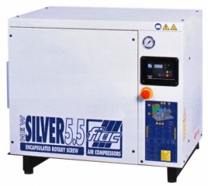 Compresor de aer cu surub silentios, in carcasa, NEW SILVER 5.5 - 10BAR 
